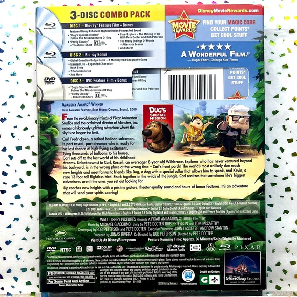 UP (3 DISC BLU-RAY/DVD COMBO PACK) - Picture 2 of 6